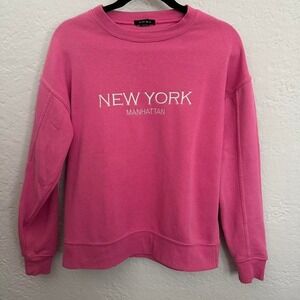 Pink Amisu New York Manhattan Crewneck sweatshirt